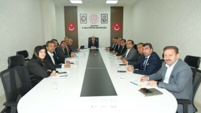 Adıyaman İl Milli Eğitim Müdürü Ali Tosun başkanlığında düzenlenen toplantıda,