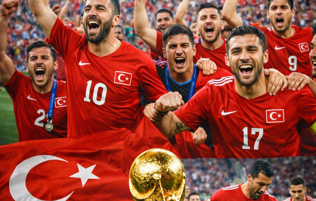 A Milli Futbol Takımı, Türk futbol tarihine geçecek bir başarıya