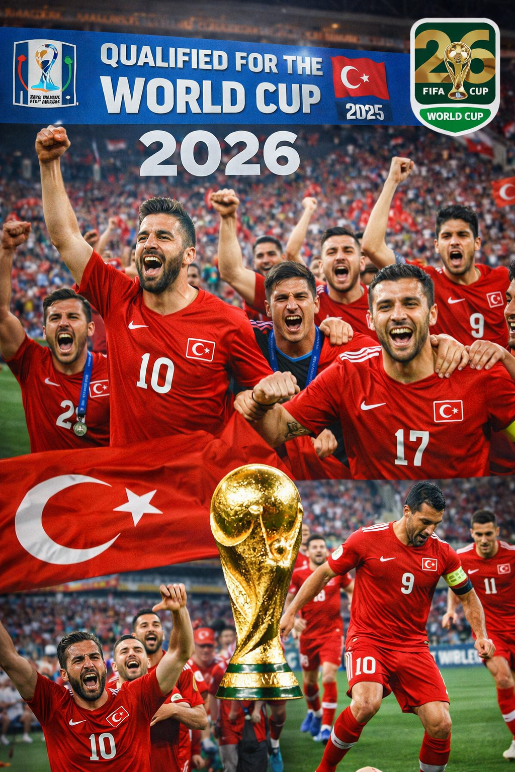 A Milli Futbol Takımı, Türk futbol tarihine geçecek bir başarıya