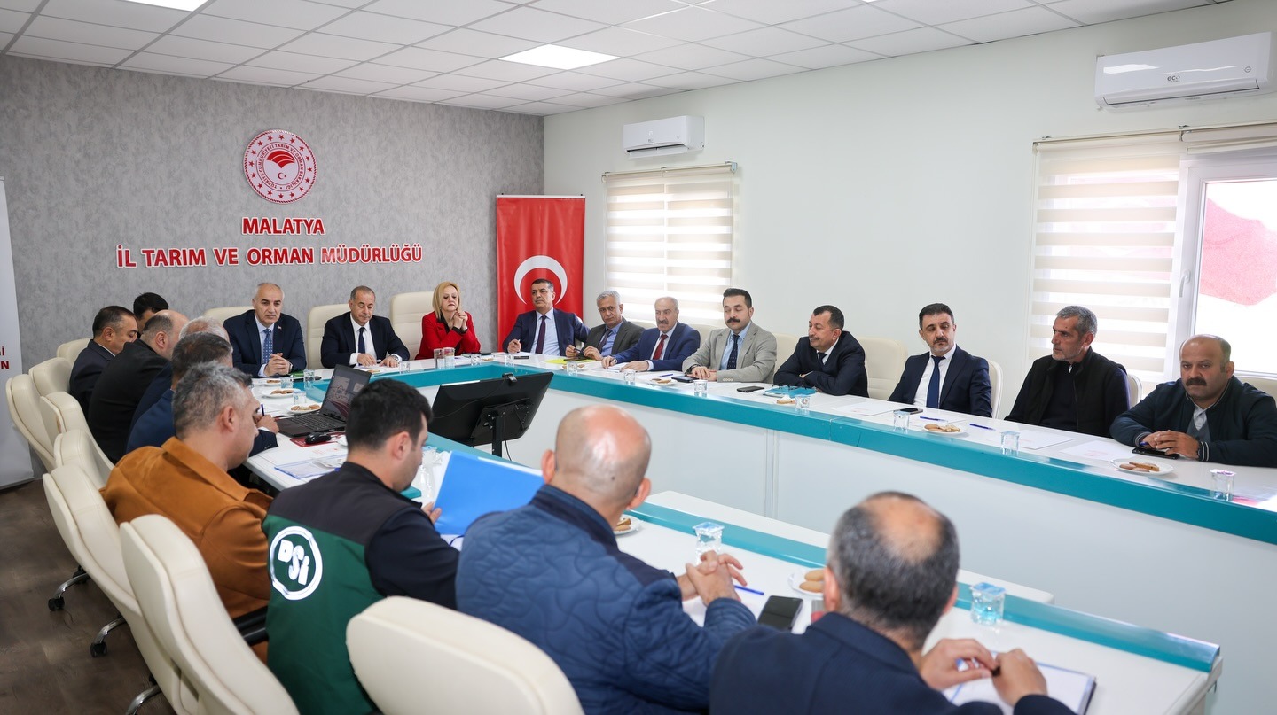 Malatya’da 2026 yılı tarımsal sulama planı masaya yatırıldı. Kuraklıkla mücadele,