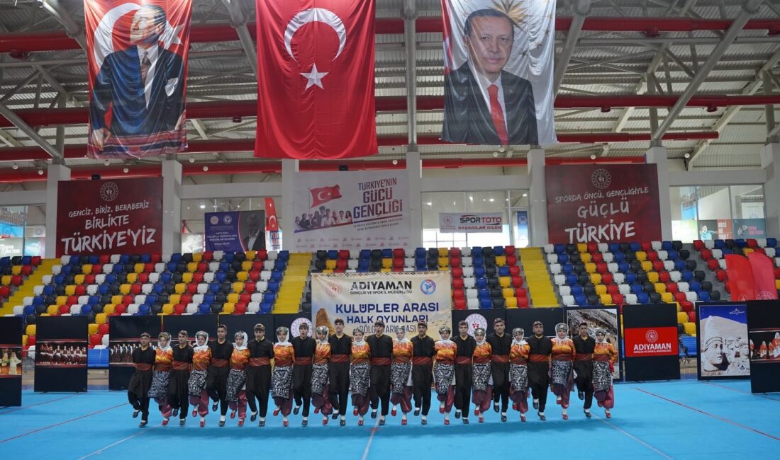 Adıyaman’da düzenlenen Kulüpler Arası Halk Oyunları Bölge Yarışması, 30 kulüp