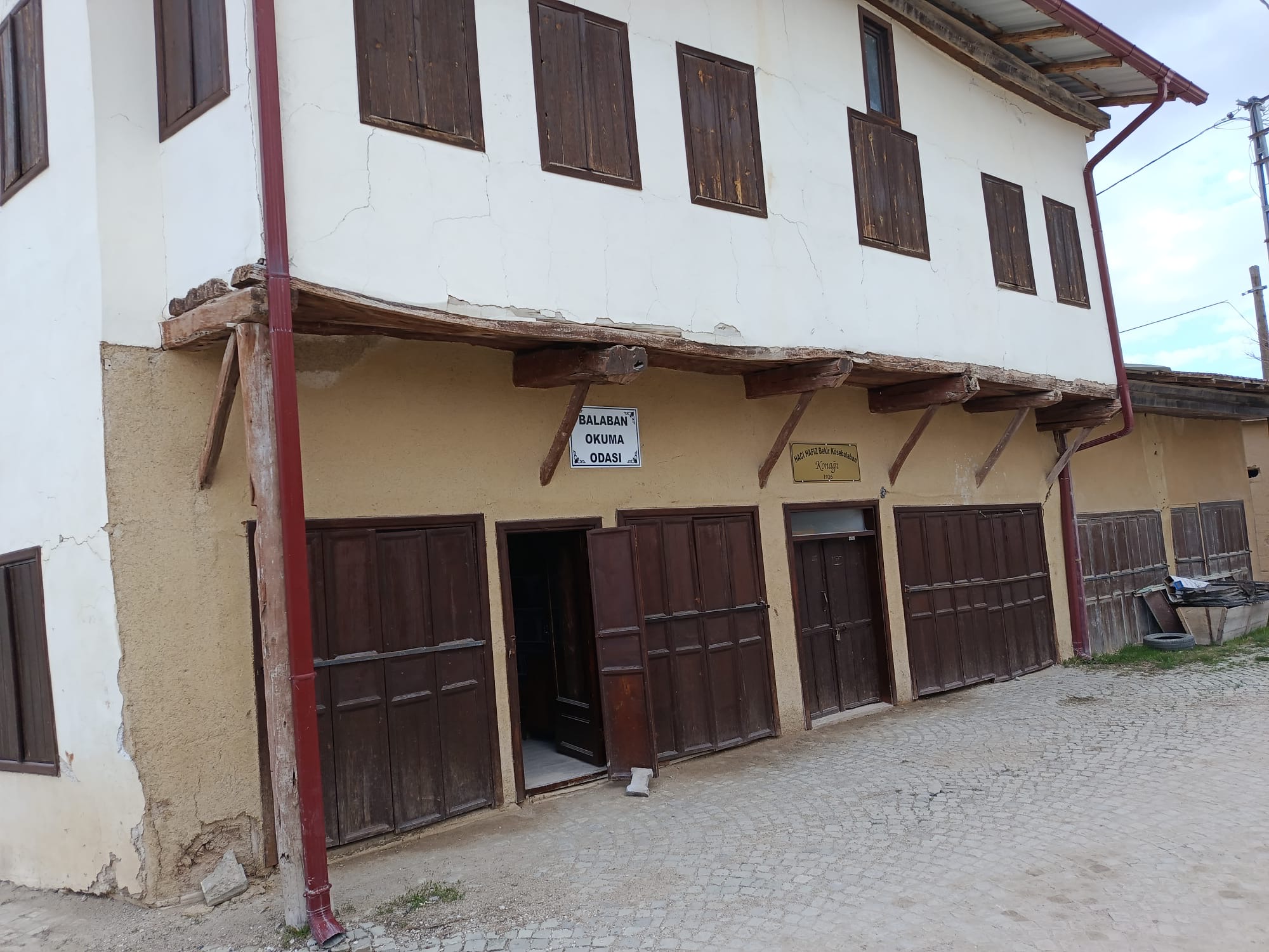 Darende’nin Balaban Mahallesi’nde restore edilen tarihi konak, okuma salonuna dönüştürülerek
