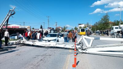Malatya’nın Battalgazi ilçesinde devam eden bir kentsel dönüşüm inşaatında meydana