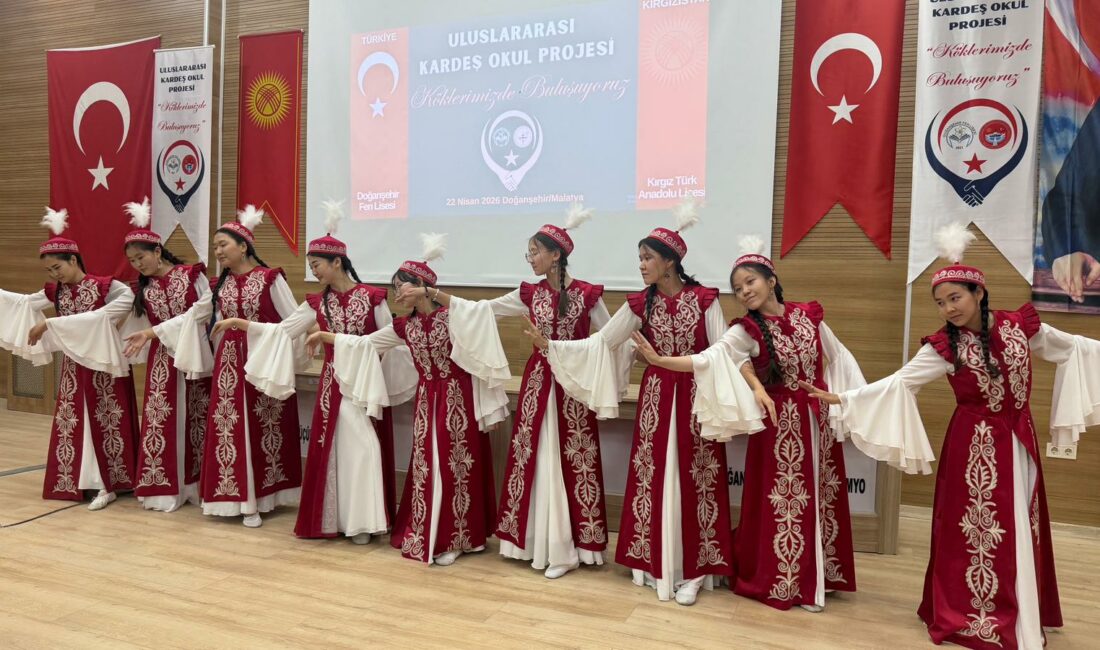 “Köklerimizde Buluşuyoruz Projesi” kapsamında Kırgızistan’dan gelen öğrenci ve öğretmenler Doğanşehir’de