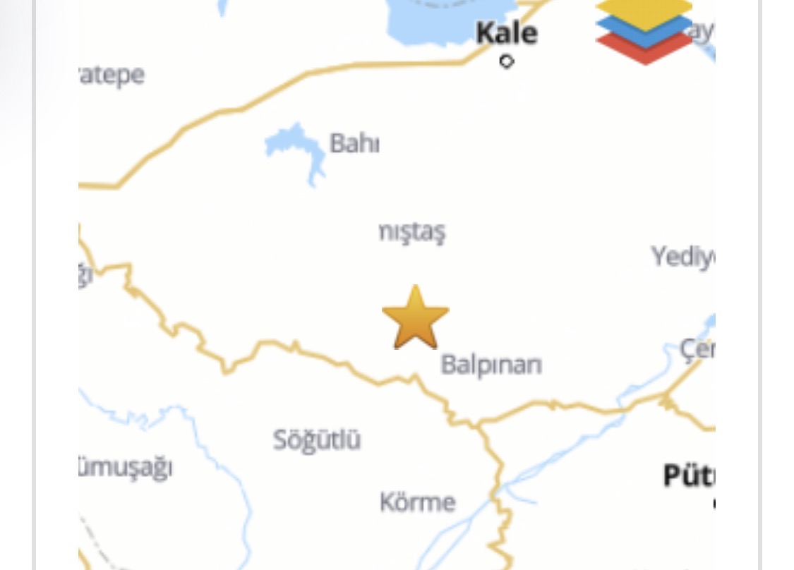 Malatya’nın Battalgazi ilçesinde kısa aralıklarla 3.9 ve 4.4 büyüklüğünde iki