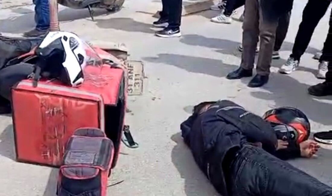 İnönü Caddesi Sıtmapınarı mevkiinde otomobil ile çarpışan motokurye yaralandı.Thank you