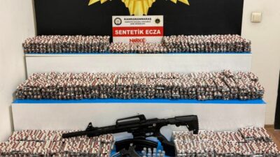 Kahramanmaraş’ta narkotik ekiplerince düzenlenen operasyonda 29 bini aşkın sentetik ecza