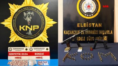Kahramanmaraş İl Emniyet Müdürlüğü ekiplerince Afşin ve Elbistan ilçelerinde gerçekleştirilen
