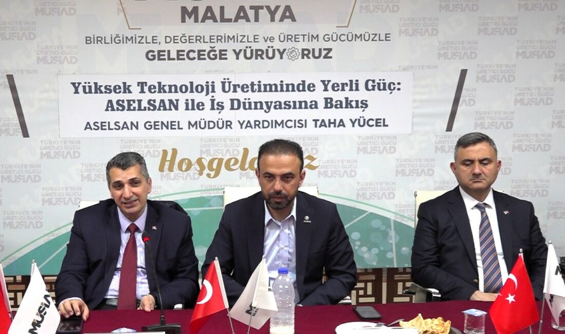 MÜSİAD Malatya Şubesi’nde düzenlenen toplantıda konuşan ASELSAN Genel Müdürü Taha