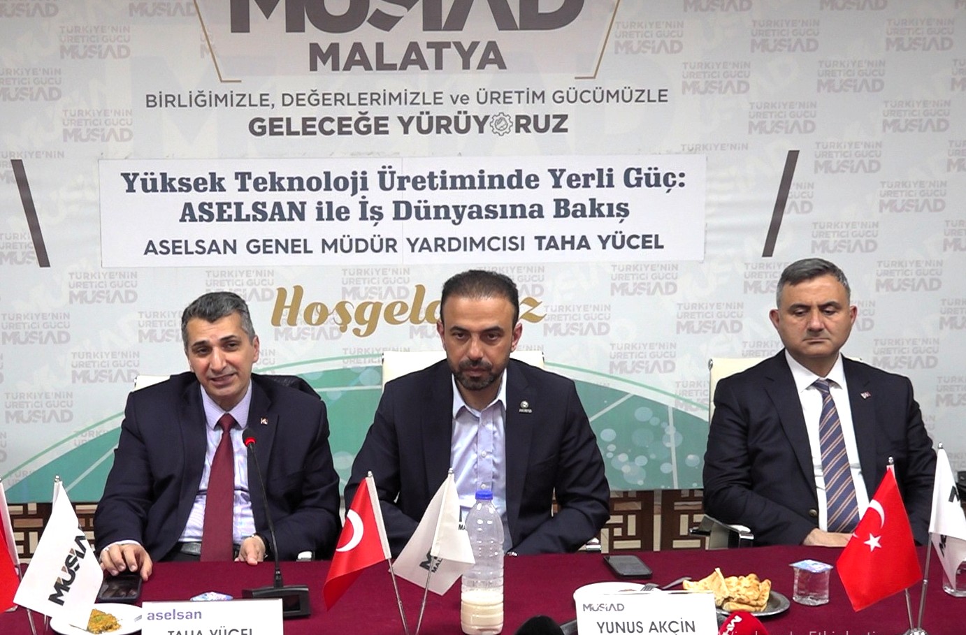 MÜSİAD Malatya Şubesi’nde düzenlenen toplantıda konuşan ASELSAN Genel Müdürü Taha