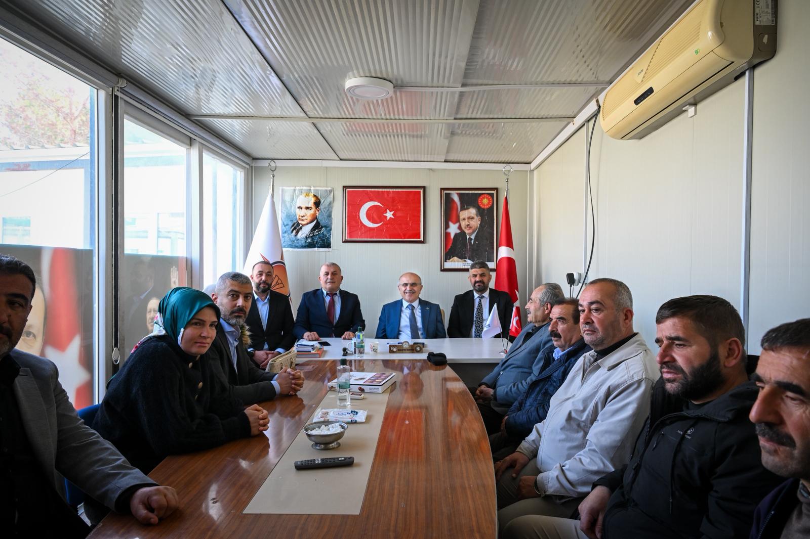Malatya Büyükşehir Belediye Başkanı Sami Er, Doğanşehir ilçesi ziyareti kapsamında