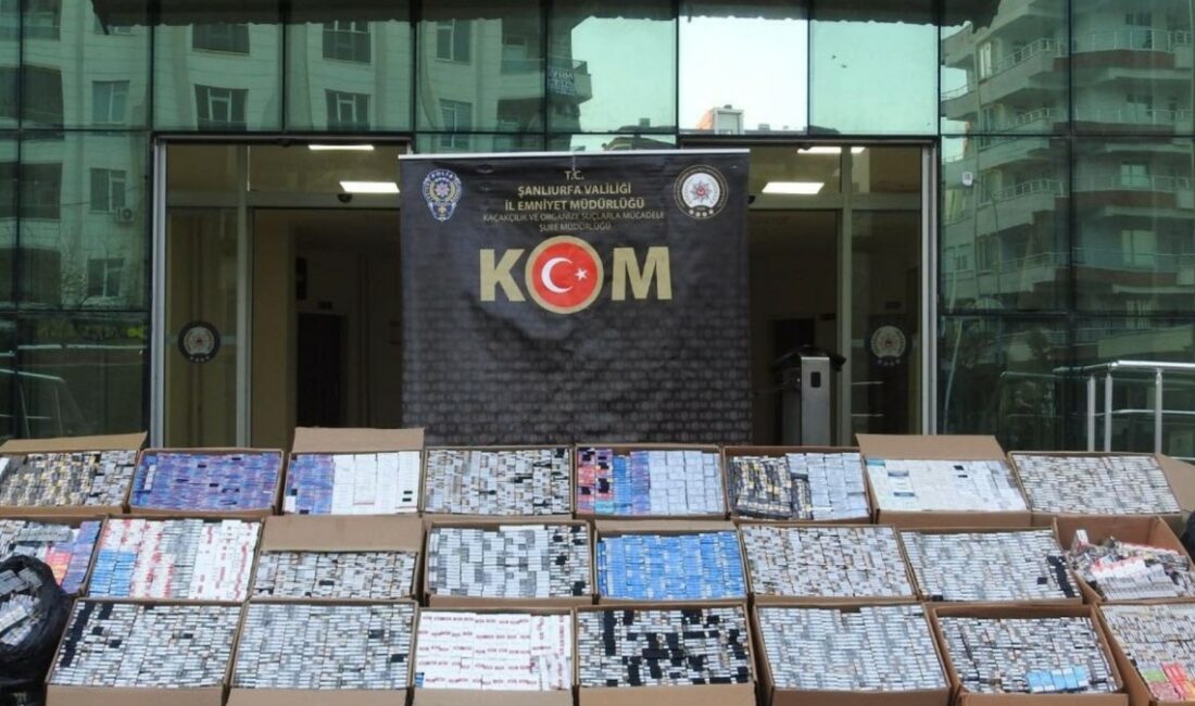 Şanlıurfa’da KOM ekiplerinin düzenlediği operasyonda piyasa değeri 2,5 milyon TL