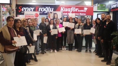 Malatya’da sosyal sorumluluk projesi kapsamında düzenlenen ücretsiz kuaför kursunu başarıyla