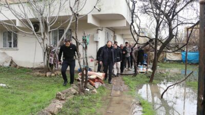 Siirt’te etkili olan aşırı yağışların ardından meydana gelen sel baskınları