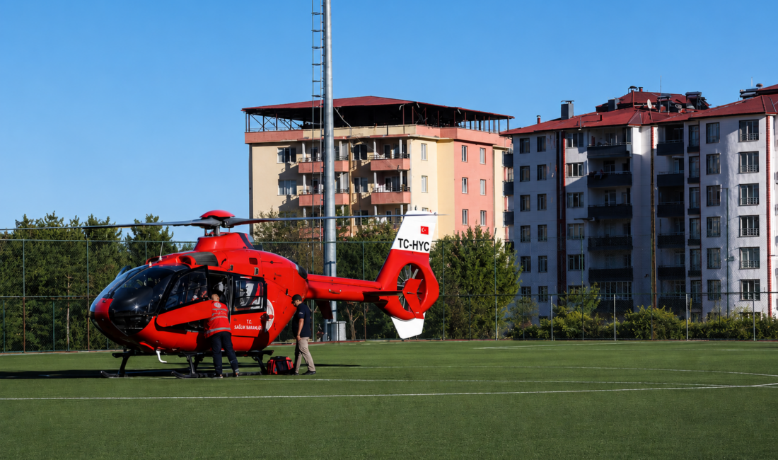 Malatya’nın Darende ilçesinde solunum yetmezliği yaşayan 7 aylık erkek bebek,