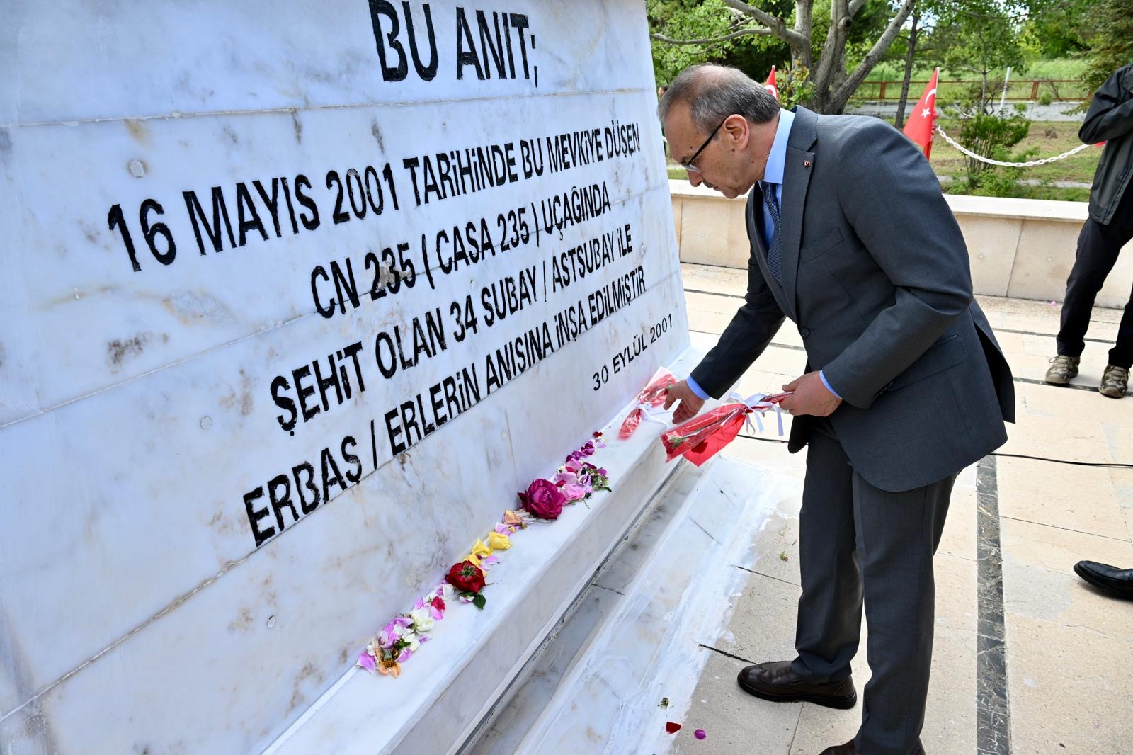 Malatya’da 16 Mayıs 2001’de meydana gelen CASA uçağı kazasında şehit