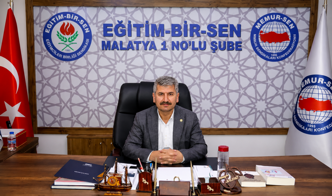 Eğitim-Bir-Sen Malatya İl Temsilcisi Hüseyin Söylemez, sendikanın Türkiye genelinde 444