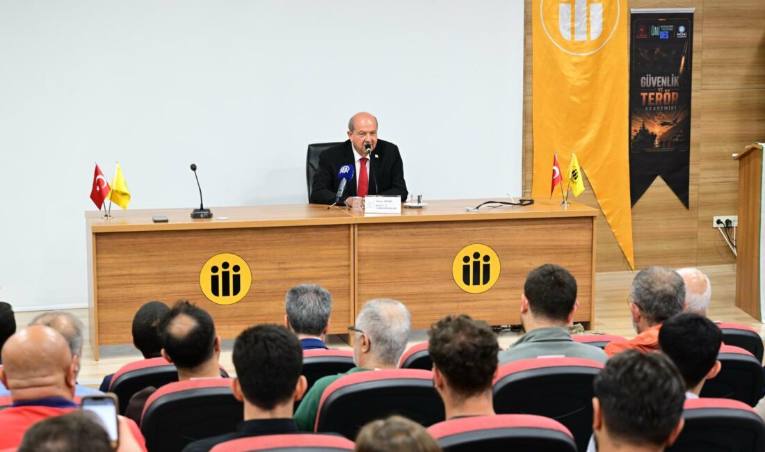KKTC 5’inci Cumhurbaşkanı Ersin Tatar, Malatya’da katıldığı konferansta Kıbrıs’ın jeopolitik