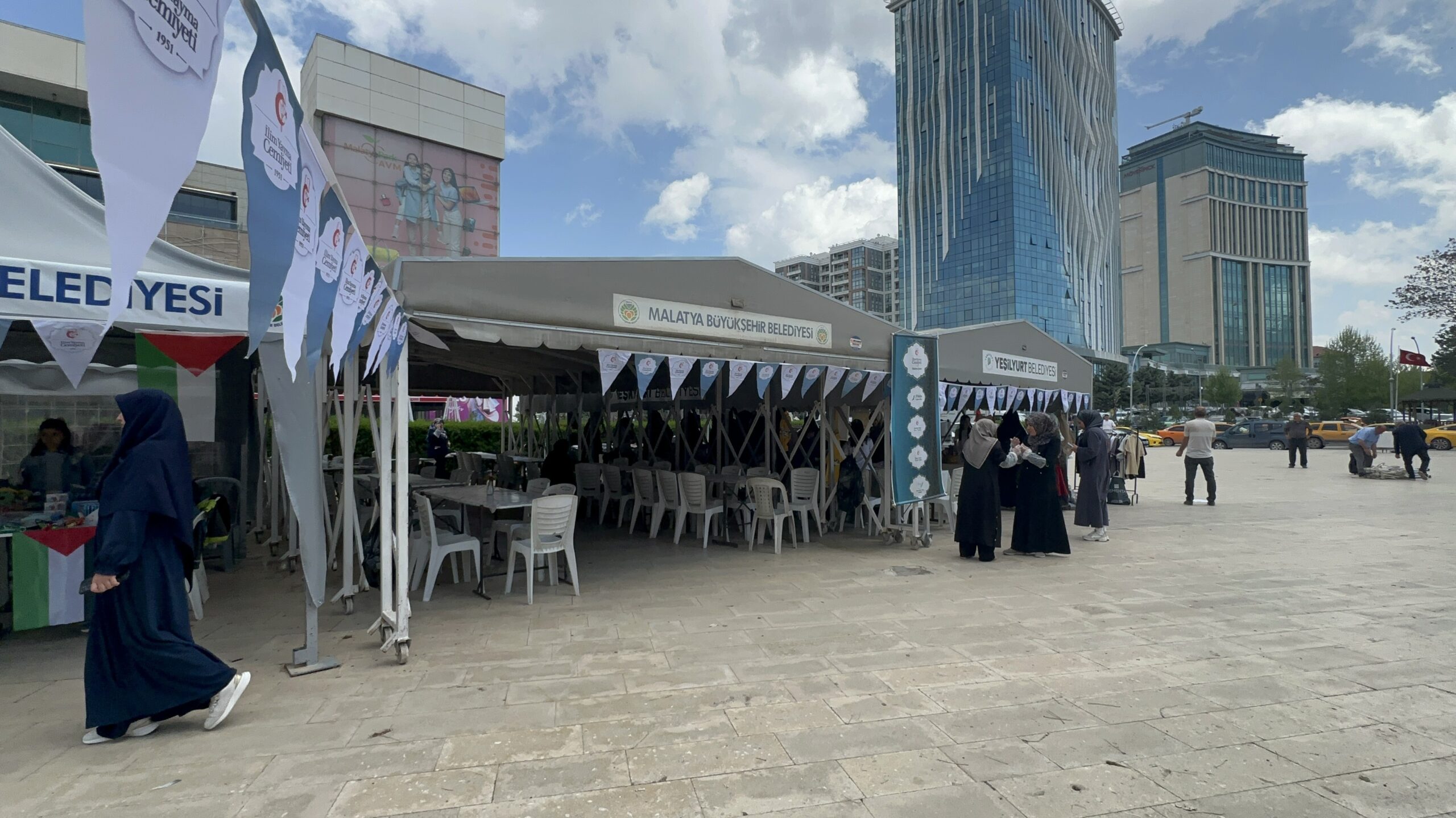 Malatya’da İlim Yayma Cemiyeti tarafından Gazze’ye destek amacıyla organize edilen