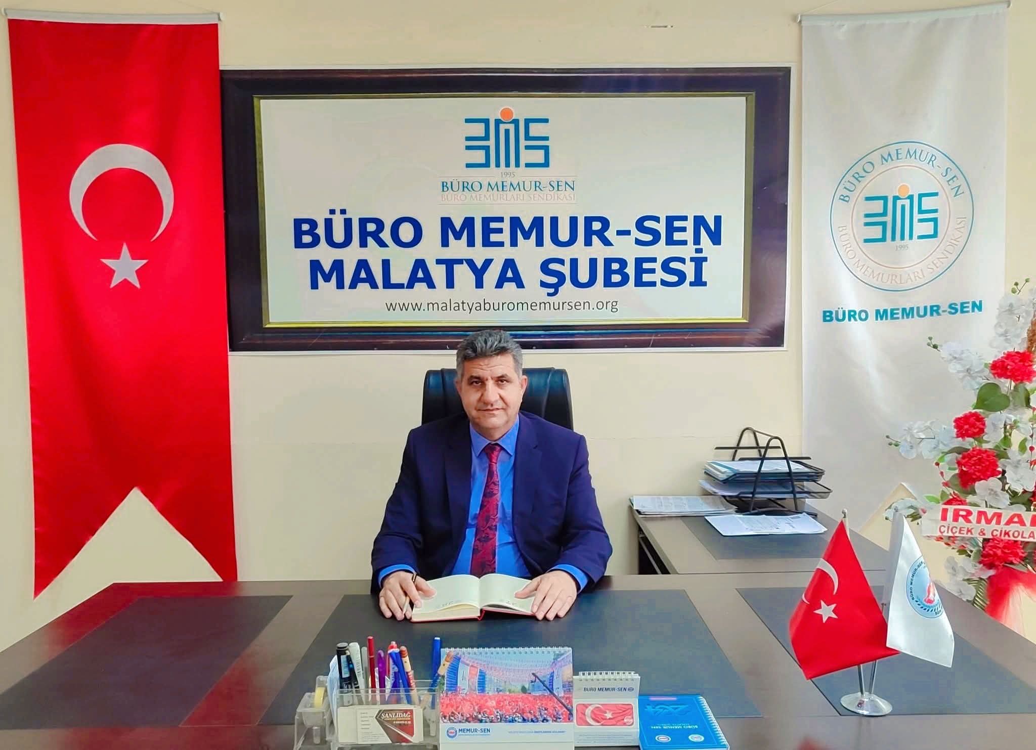 Büro Memur-Sen Malatya Şube Başkanı Mehmet Kahraman, Nisan ayı enflasyon