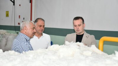 MAGİNDER Başkanı Salih Karademir, Birinci Organize Sanayi Bölgesine yaptığı ziyarette,