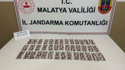 Malatya’da jandarma ekipleri tarafından düzenlenen narkotik operasyonunda 550 adet sentetik