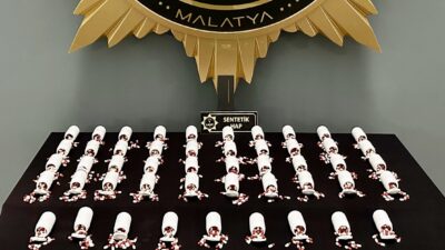 Malatya’da polis ekiplerinin MAŞTİ Otogarı’nda yaptığı uygulamada 2 bin 970