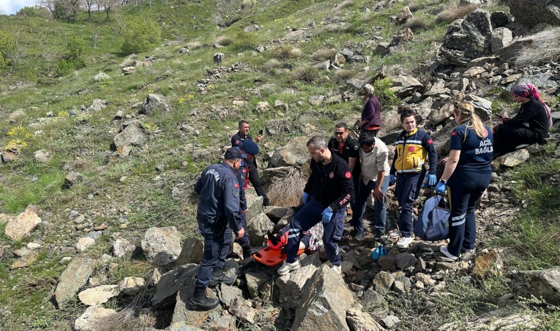 Malatya’nın Pütürge ilçesinde keçilerini otlatırken kayalıklardan düşen 80 yaşındaki kadın,