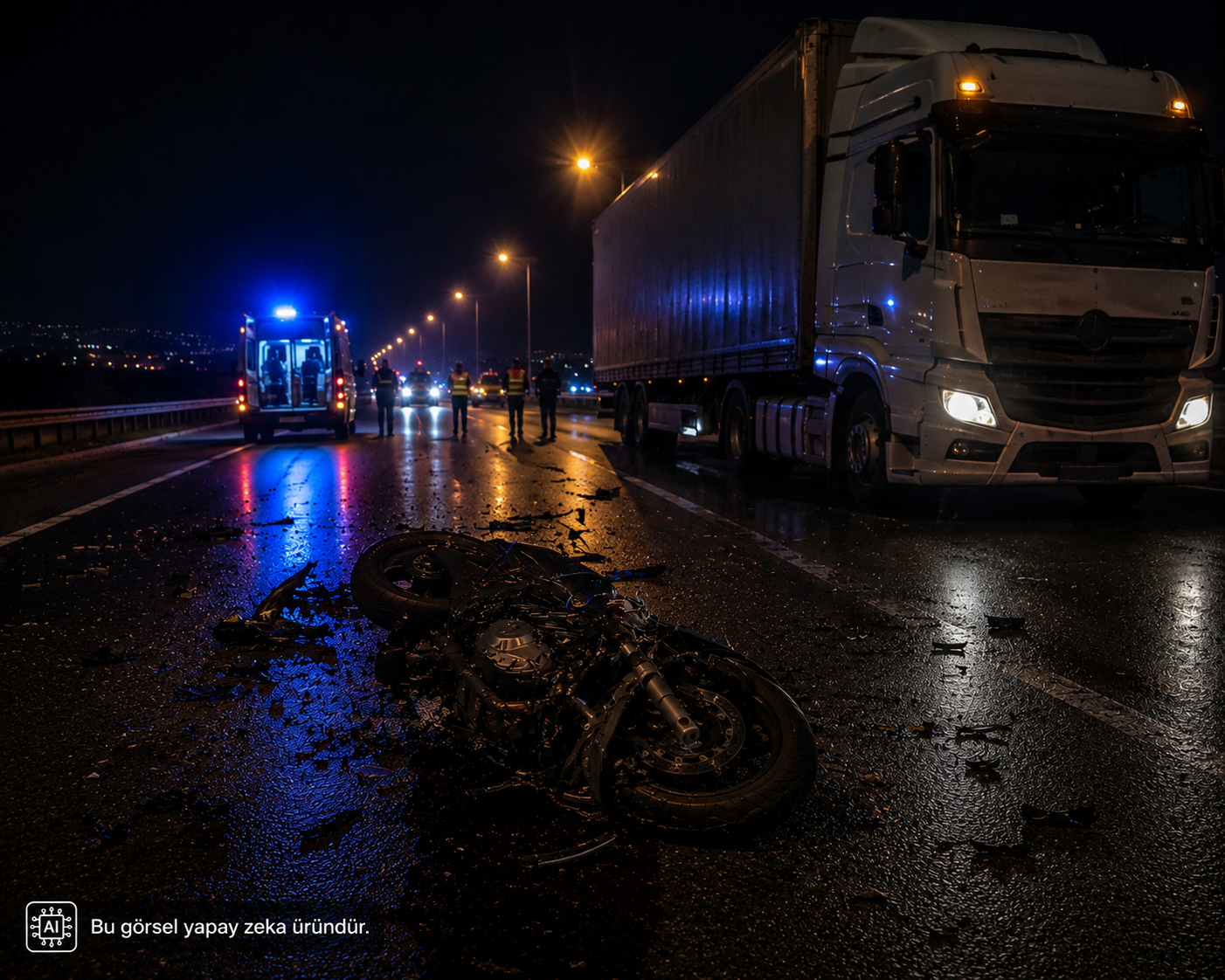 Malatya’da tır ile motosikletin çarpıştığı kazada ağır yaralanan motosiklet sürücüsü