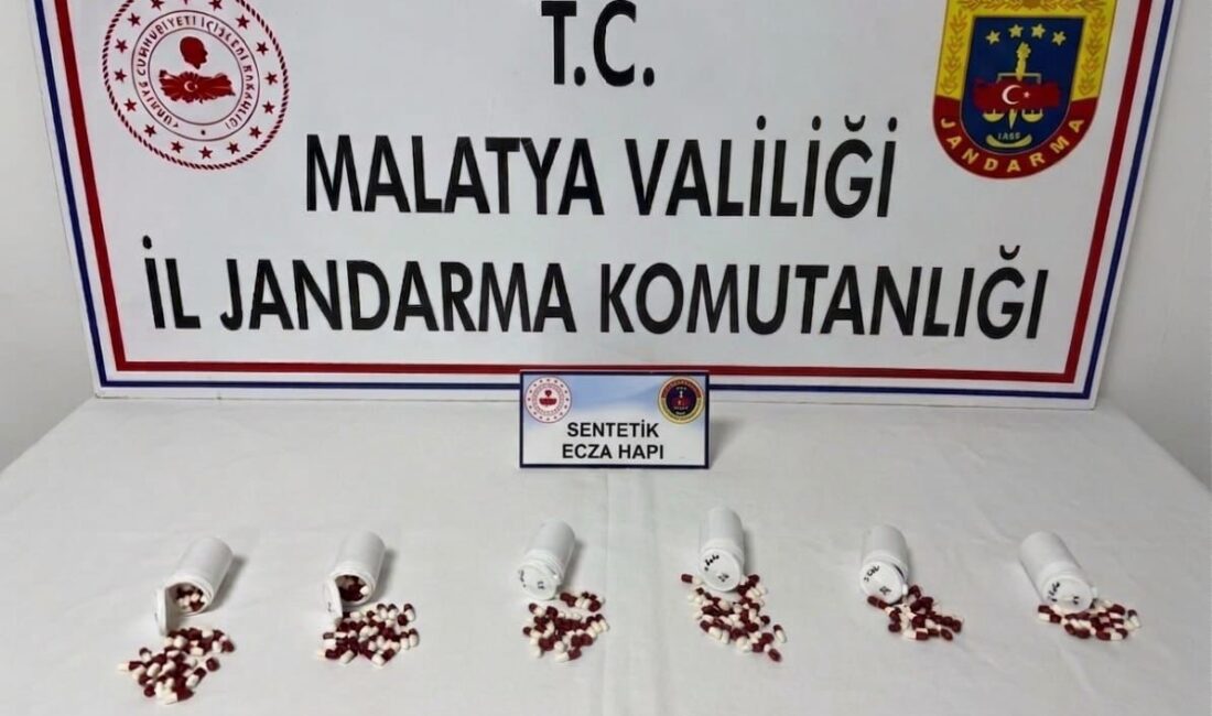 Malatya’da jandarma ekiplerince düzenlenen narkotik operasyonunda 319 adet sentetik ecza
