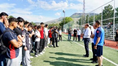 Malatya Yeşilyurtspor Kulübü tarafından düzenlenen alt yapı seçmeleri, genç futbolcuların