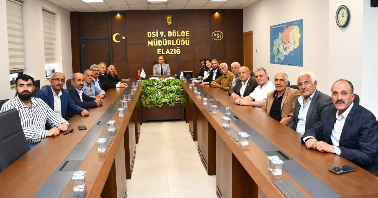 Battalgazi ilçesinden muhtarlardan oluşan heyet, DSİ 9. Bölge Müdürü Ömer