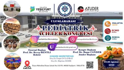 Malatya’da 28-30 Ağustos tarihlerinde düzenlenecek Uluslararası Pediatrik Aciller Kongresi’nde çocuk