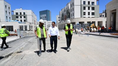 Battalgazi Belediye Başkanı Bayram Taşkın, Saray Mahallesi Rezerv Alanı'nda yürütülen
