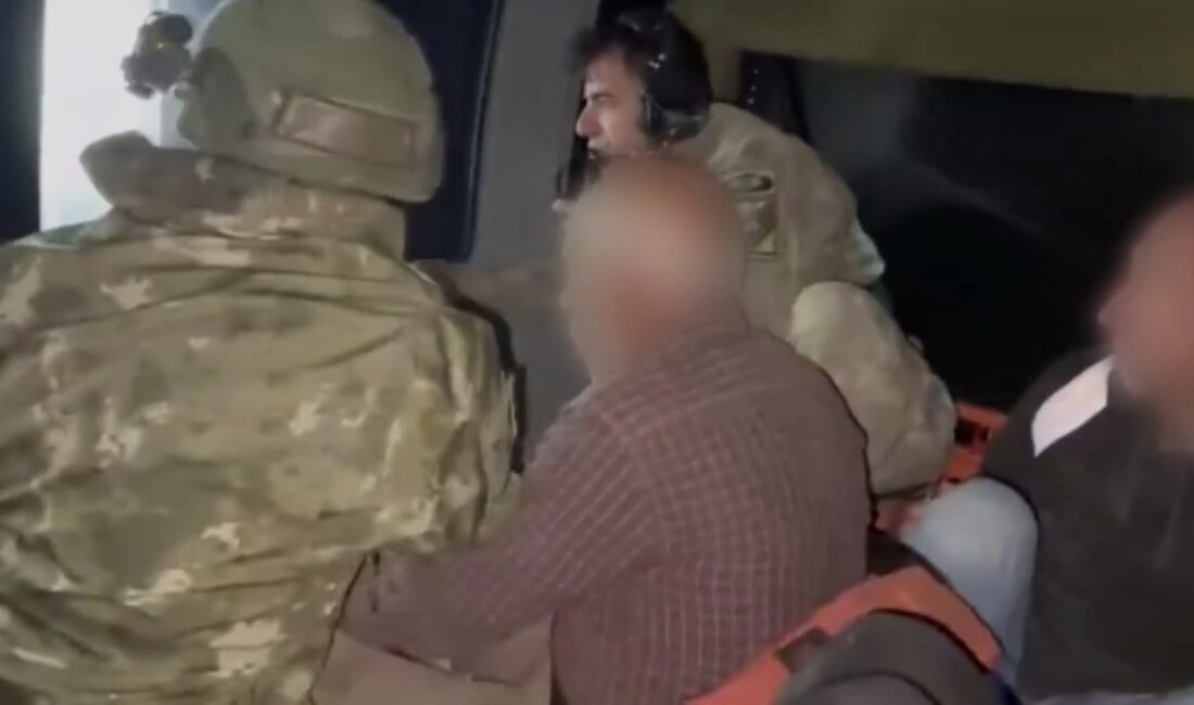 Malatya’nın Doğanşehir ilçesi kırsalında sarp ve ulaşılması güç arazide mahsur