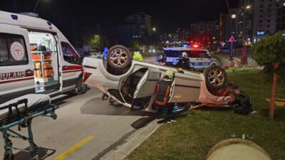 Tecde Mahallesi Şentepe Mezarlık Kavşağı’nda meydana gelen trafik kazasında yaralanan