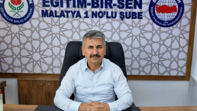 Eğitim-Bir-Sen Malatya 1 Nolu Şube Başkanı Hüseyin Söylemez, 2025-2026 eğitim