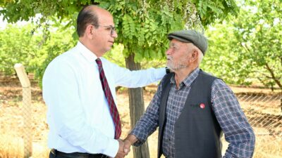 Görgü (Cafana) Mahallesi'nde sürdürülen kilit taşı döşeme, kaldırım yenileme, mezarlık