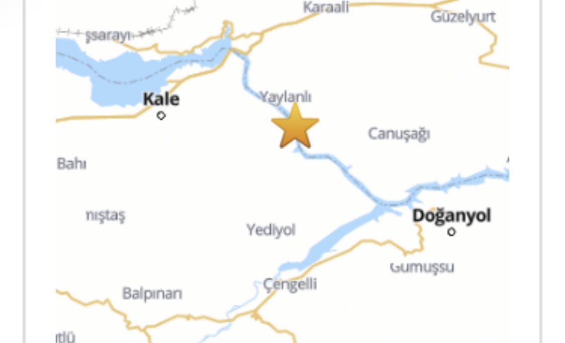 Elazığ’ın Sivrice ilçesinde gece saatlerinde meydana gelen 4.0 büyüklüğündeki deprem,