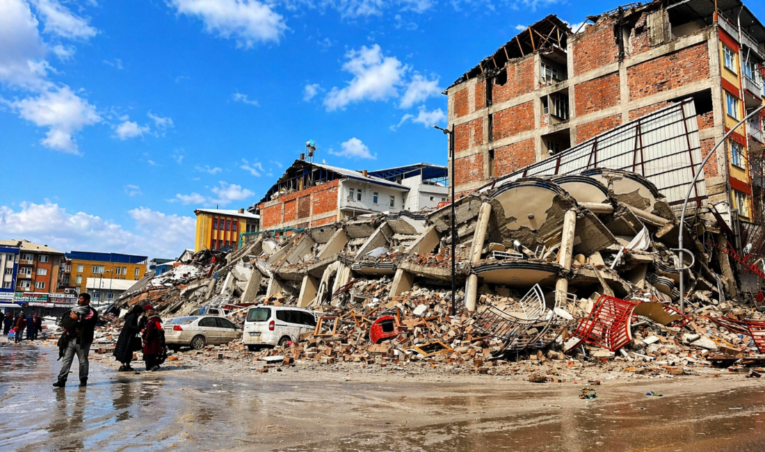 Kahramanmaraş merkezli 6 Şubat depremlerinde Malatya'nın Battalgazi ilçesinde yıkılarak 19