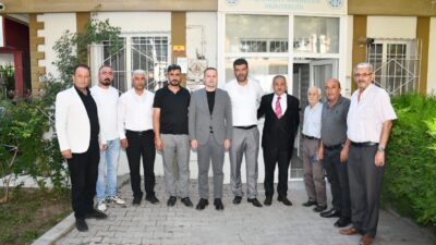 MAGİNDER Başkanı Salih Karademir, Paşaköşkü Mahallesi Muhtarı Mehmet Yılmaz’a hayırlı