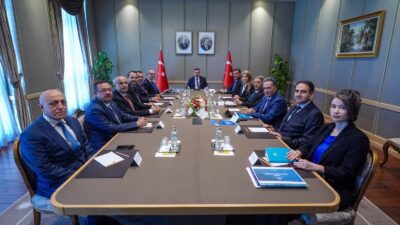Cumhurbaşkanı Yardımcısı Cevdet Yılmaz, Malatya heyetini kabul etti. Görüşmede deprem