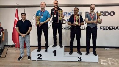 Ankara’da düzenlenen Türkiye 3 Bant Bilardo C Kategorisi 1. Etap