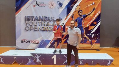 Malatyalı milli badmintoncu Kerem Eren Çelik, Istanbul Youth Open 2026