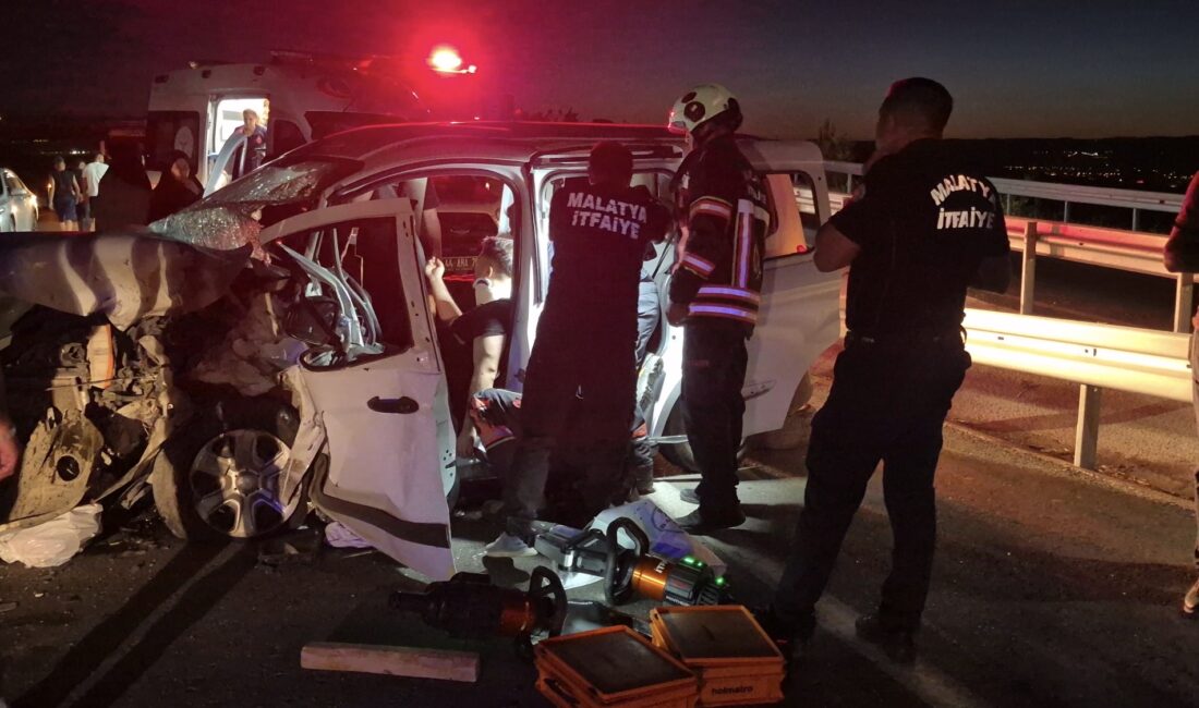 Malatya Kuzey Çevre Yolu’nda bakım çalışması nedeniyle tek şeride düşen