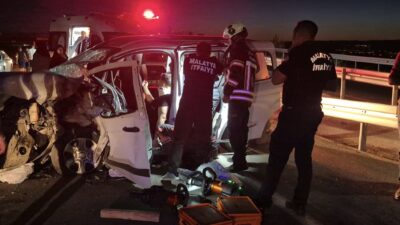 Malatya Kuzey Çevre Yolu’nda bakım çalışması nedeniyle tek şeride düşen