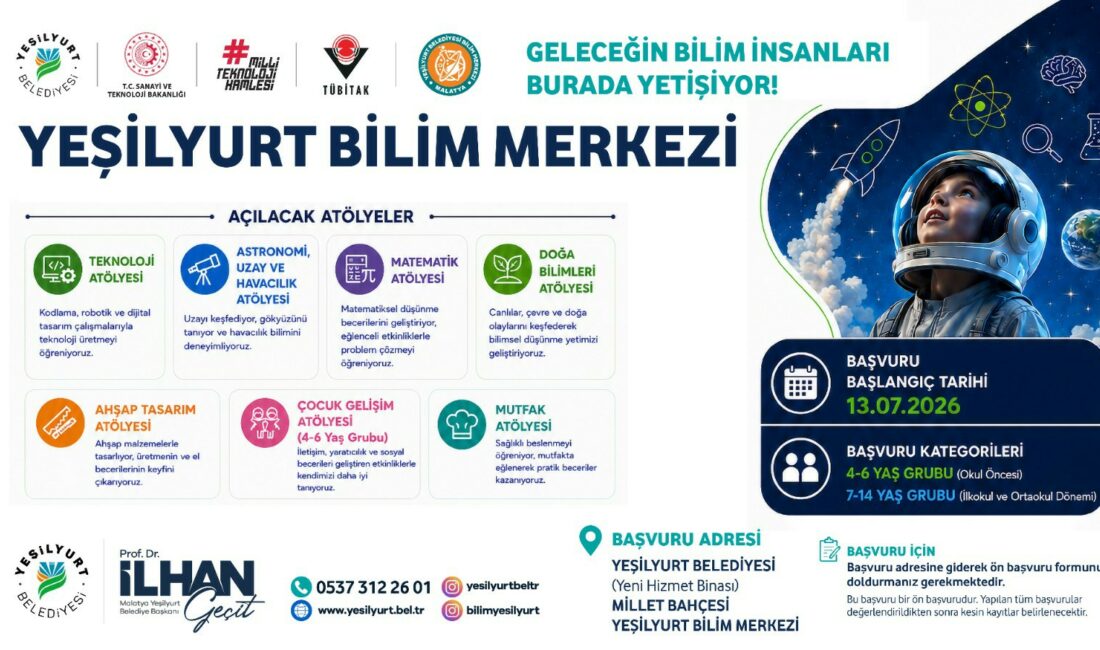 Yeşilyurt Belediyesi, çocukların bilim ve teknolojiyle erken yaşta tanışmalarını sağlamak,